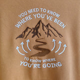 Sweat à capuche / Hoodie Cappuccino Brodé Where you've Been