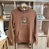 Sweat à capuche / Hoodie Marron Love Hautes-Alpes
