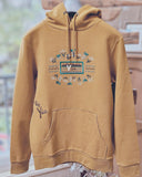 Sweat à capuche / Hoodie Brodé Jaune By Yùa Fleuri