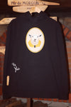 Sweat à capuche / Hoodie Noir Brodé Mouton Insolent