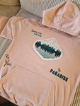 Sweat Hoodie Dirty Rose Brodé Montagne & Lake Paradise